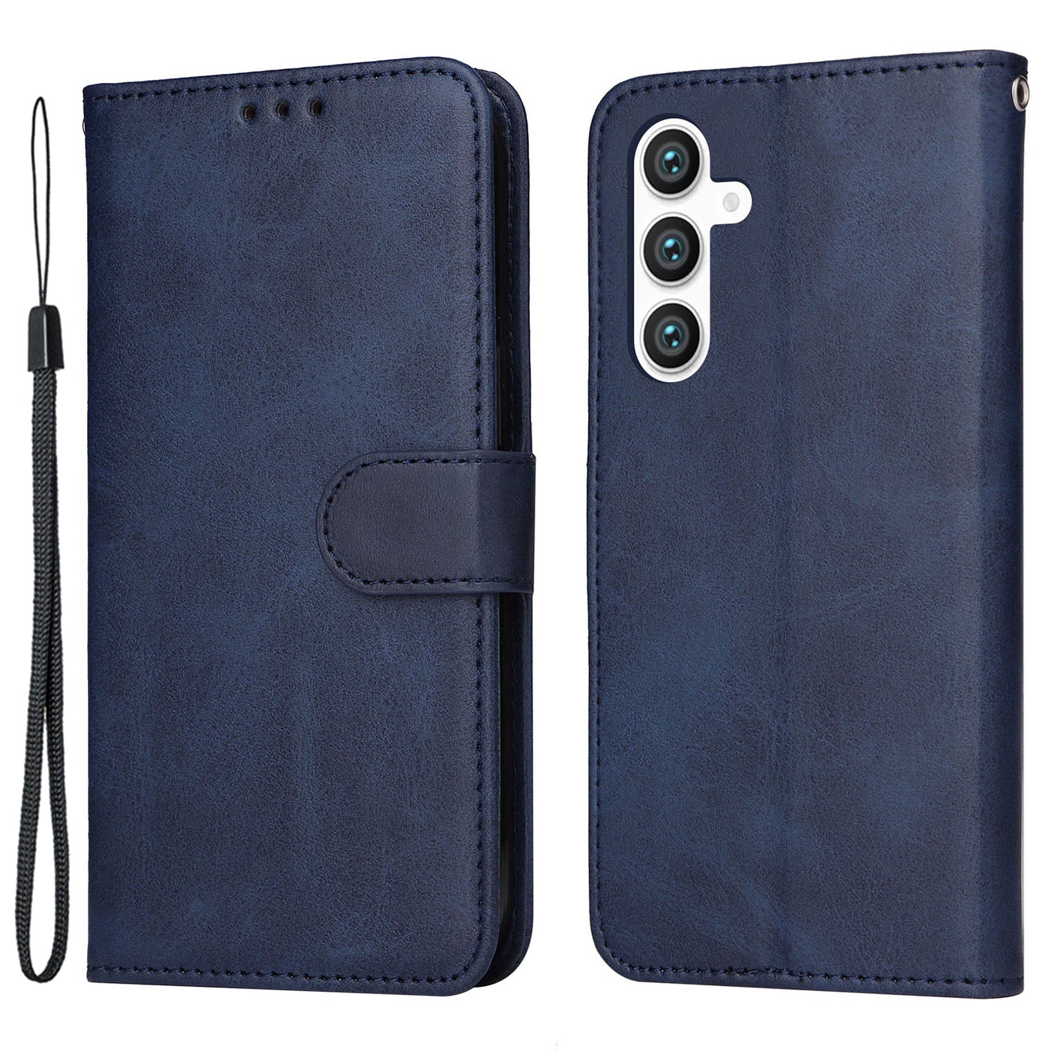 For Samsung Galaxy S23 FE Shockproof Flip Phone Shell PU Leather Wallet Phone Case Stand Calf Texture Cover For Samsung Galaxy S23 FE Shockproof Flip Phone Shell PU Leather Wallet Phone Case Stand Calf Texture Cover